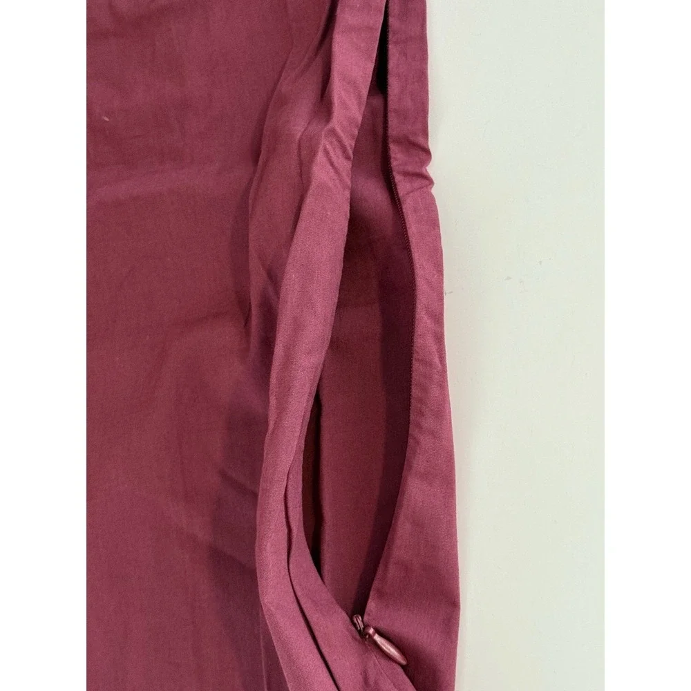 STS Sail to Sable 100% Cotton Maroon Caftan Dress XS Resort Preppy NWT $188 - Picture 9 of 15